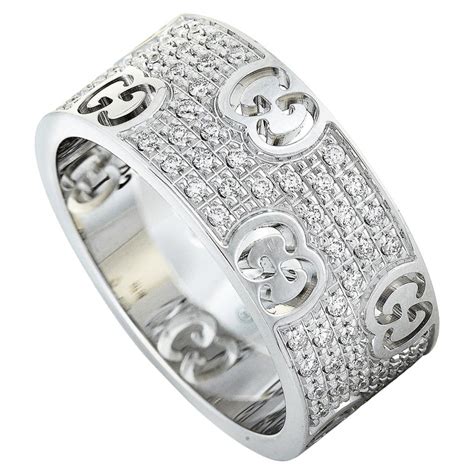 gucci icon stardust wideband|Gucci Icon Stardust 18 Karat White Gold Diamond Band Ring.